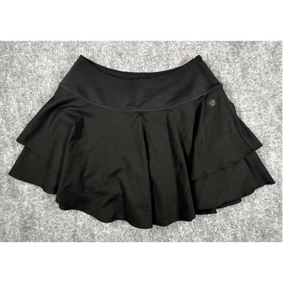 Rhoback Pants - Rhoback Womens Size Medium Black Tiered Ruffle Active Golf Tennis Skort